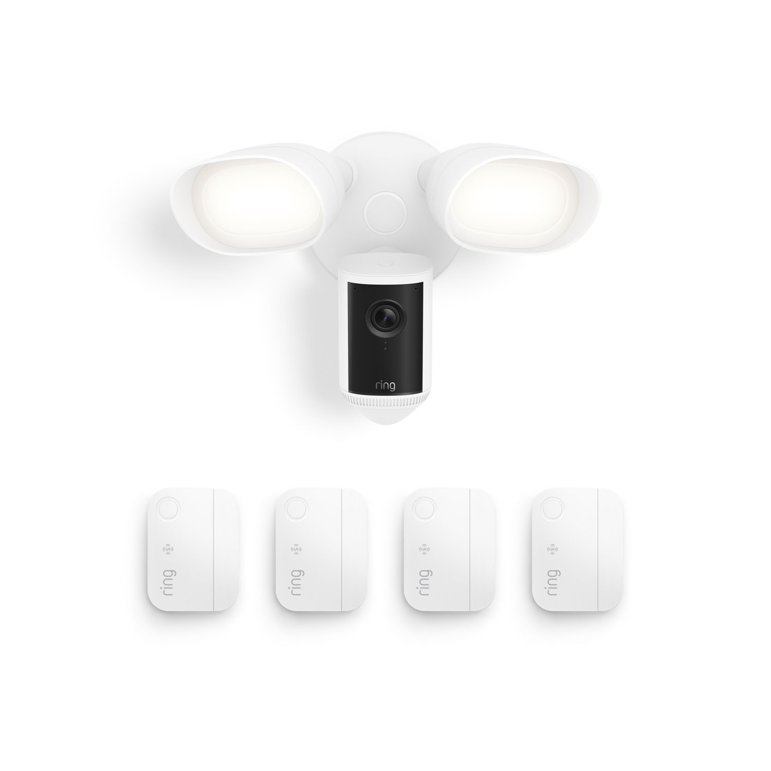 floodlight cam pro neuestes modell 4 fenster- und türsensoren neuestes modell mit retinal 4k